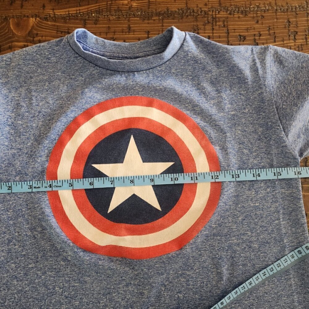 Marvel Captain America Boys Graphic T-shirt - Picture 7 of 11